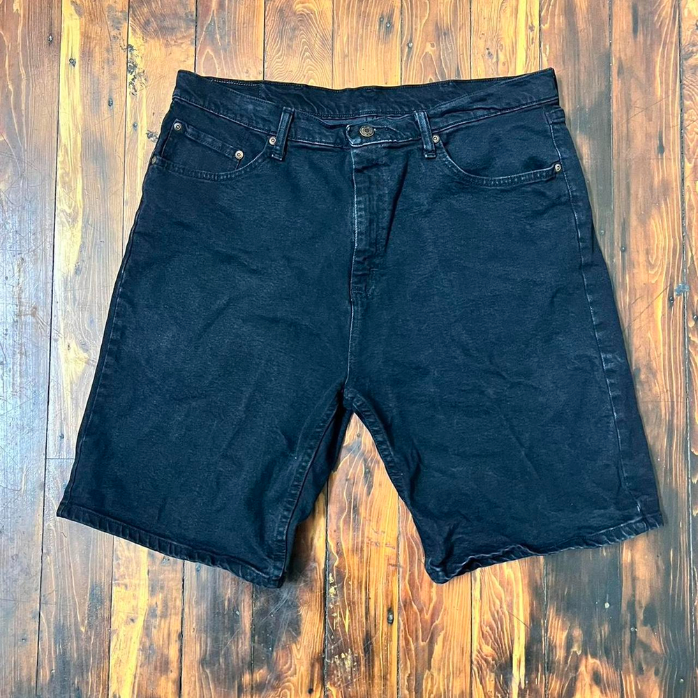Wrangler Black Denim Shorts Size
